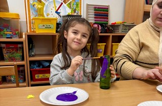 Minik Eller Renkli Dokunuşlarla Sanatla Buluştu